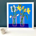 Image of Spring Blooms on Blue giclee print