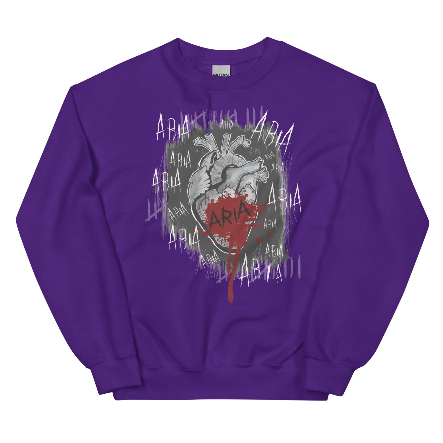 Image of Officially licensed Leigh Rivers psychotic obsession Aria heart Unisex Sweatshirt