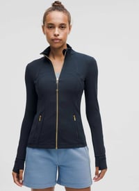 Defined Lululemon - Navy Blue Gold Zip