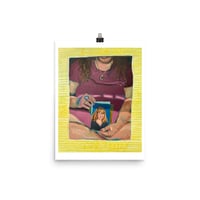 Image 2 of "I love you, little fat girl" print