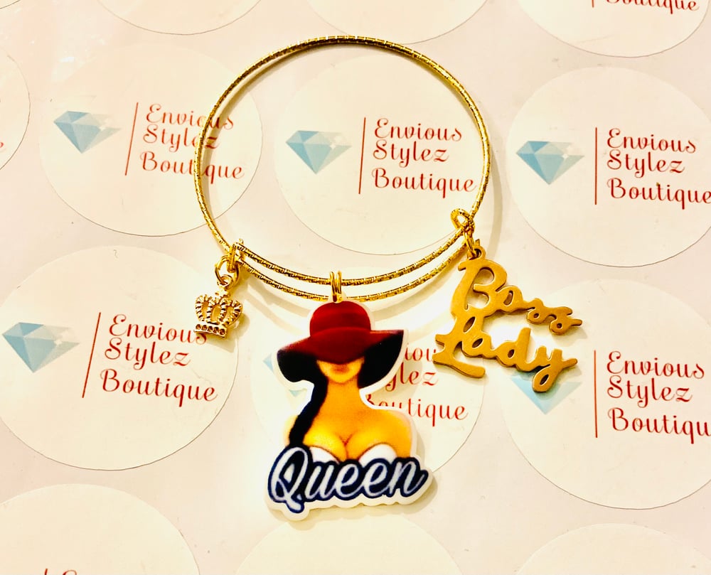 Image of boss lady queen bangle bracelet