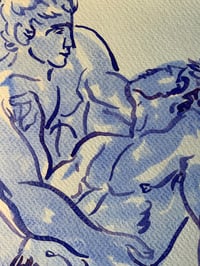 Image 3 of Watercolour ~ Blue Boys XXIV