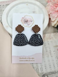 Trapezoid Speckle Earrings