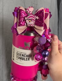 Image 4 of  Cheshire Cat Alice in Wonderland inspired Tumbler Accessorie Set