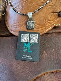 Image 1 of Silver Square Diamond Set