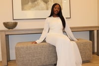 Image 4 of Jamilah Pleated Asymmetric Dresss