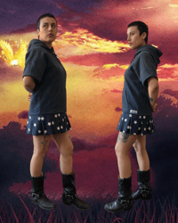 Image 4 of blue hoodie dress stars 