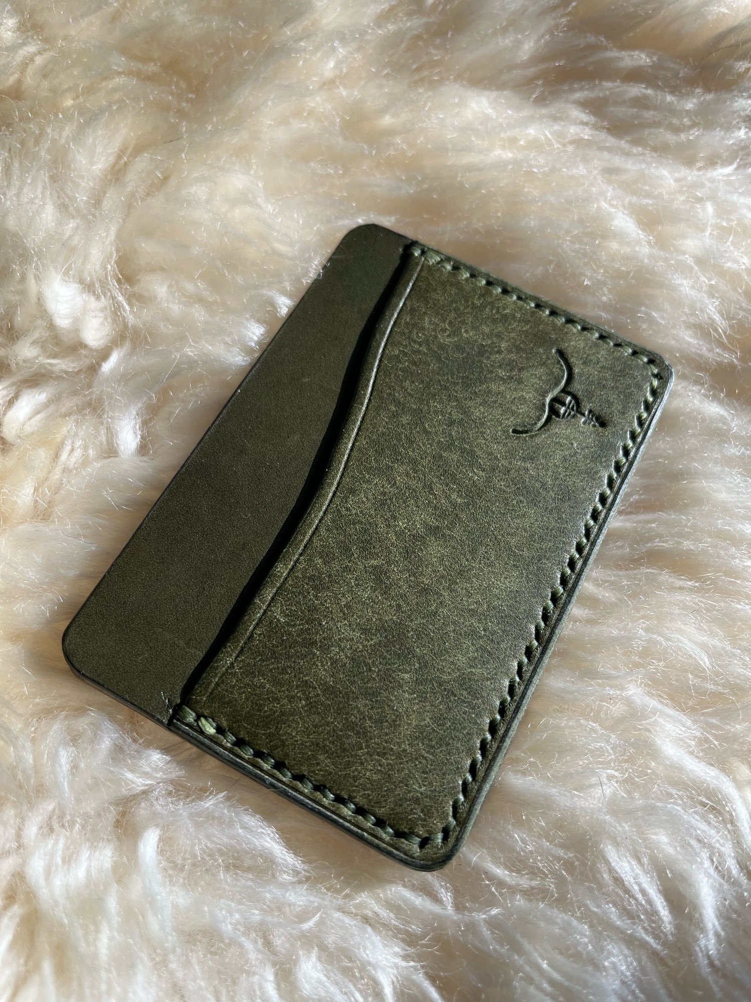 Image of Olive Pueblo Horizontal Cardholder 