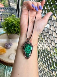 Image 1 of Green Goddess Malachite Pendant 