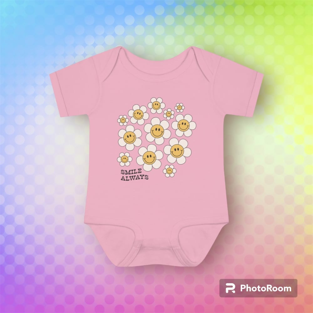 Image of Smile always baby bodysuit