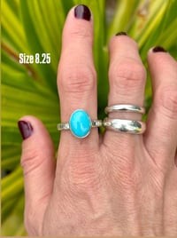 Image 5 of Egyptian Turquoise Stamped Band Rings 