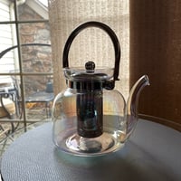 Image 1 of 1500ml/50oz Iridescent Glass Teapot Kettle With Lid