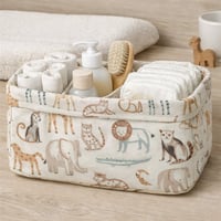 Image 5 of Tissu Coton Imprimé Kassem écru/lin 🦒