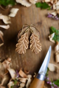 Image 1 of Oak Leaf ~ Earrings 