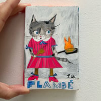 Image 6 of Originally painting on wood - Flambé 