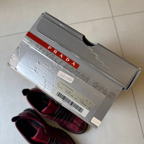 Image of 2000s Prada Leather Boot, Size UK 5