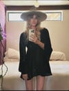 70s Betsey Johnson Alley Cat rare studded angel sleeve dress