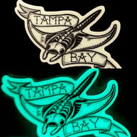 Image 1 of Glow in the dark Tampa Ray 2.5” sticker 