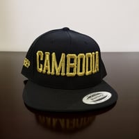 Image 1 of REP CAMBODIA Black / Metallic Gold Snapback