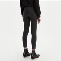 Image 3 of LEVI’S mile high super skinny dark gray studded jeans