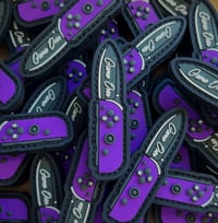 Purple “Switch Blade” PVC Patch