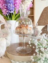 Image 1 of SALE! Glass Bunny Stand 