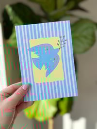 Image 1 of Bird Print Light Blue