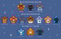 Image 2 of 2.2” Warriors Protagonist Star Button Pins