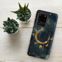 Image 15 of Blue and Gold Celestial Moons Design Tough Case for Samsung®