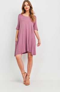 Image 1 of Everyday Short Sleeve Pocket Dresses