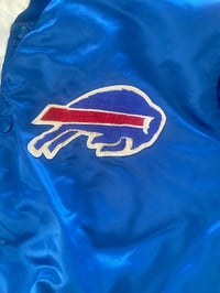 Image 2 of Buffalo Bills Satin Bomber (L)