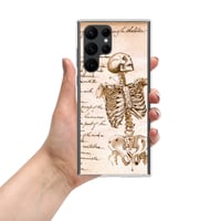 Image 2 of Antique Book Page Anatomical Skeleton Sketch Clear Case for Samsung®