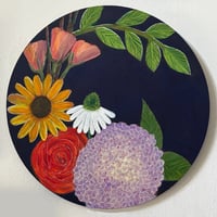 ART - Flowers on Navy