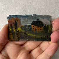 Autumn view with cottage