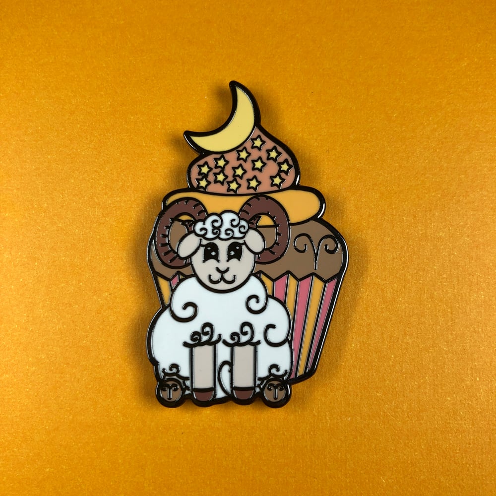 Image of Aries Cupcake Pin