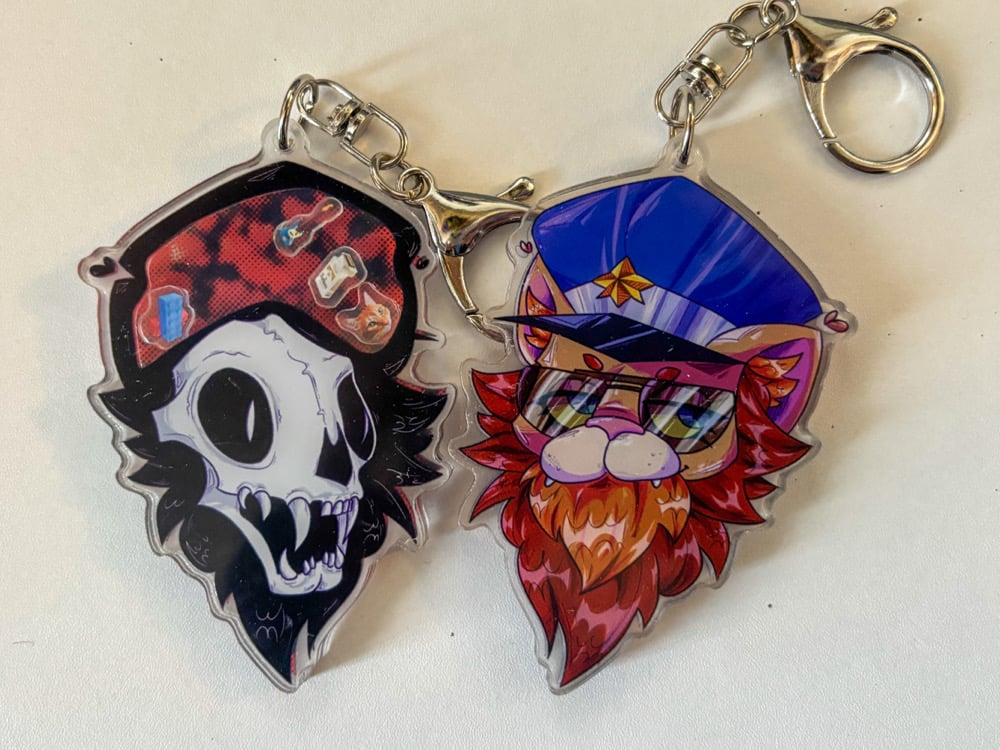 Image of Commander Meouch TWRP Shaker Keychain