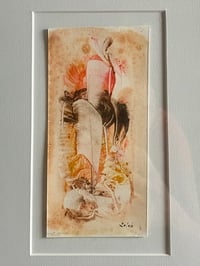 Image 3 of Mid Century Abstract Acrylic Drawing on Board