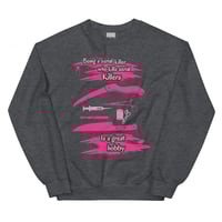 Image 10 of Officially licensed being a serial killer Unisex Sweatshirt