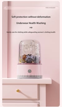 Image 17 of Mini Laundry Cup 1L Wireless Portable Underwear&Socks Automatic Washing Machine Rechargeable