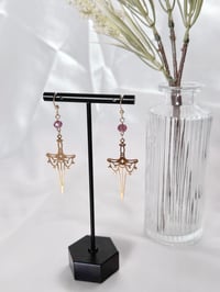 Image 1 of Golden Star Sword Earrings