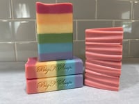 Image 1 of LOVE IS LOVE : GOAT MILK RAINBOW SOAP