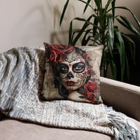 Image 6 of Sugar skull 1 Basic Pillow