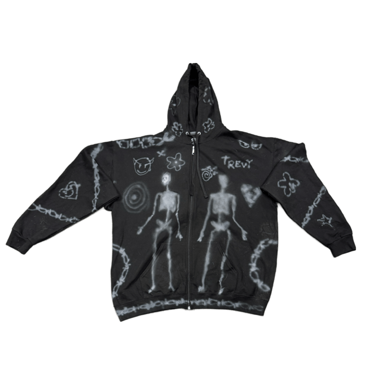 Image of faded daze- 2XL black hoodie 