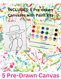 Image 1 of Pre-Drawn Canvases Bundle Options 1