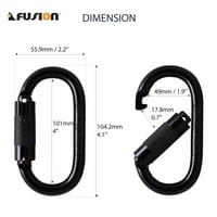 Image 2 of Fusion Steel Auto Lock Carabiner