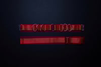 Image 4 of Satin elastic garters with D rings