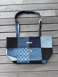Image 1 of Recycled Denim Tote Bag 