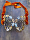 Image of Art Nouveau Ginkgo Brass Sterling Mask
