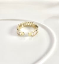 Image 5 of Rectangular Crystal Ring