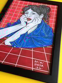 Image 2 of 'WAITING' original illustration (A4, frame incl.)